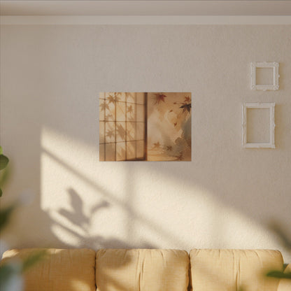 Candlelight Shoji Screen Canvas Art - Japandi Ma