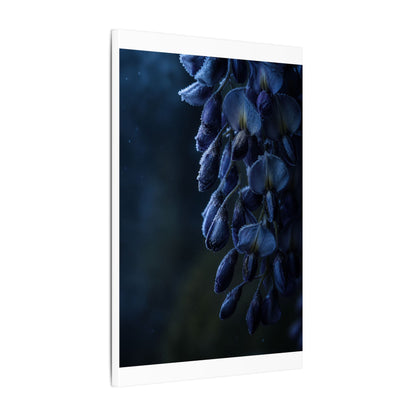 Winter Wisteria Shadow Zen Canvas Art | Atmospheric Decor