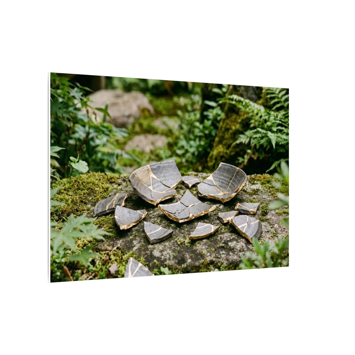 Summer Broken Pottery Gold Repair Canvas Art | Resilient Decor