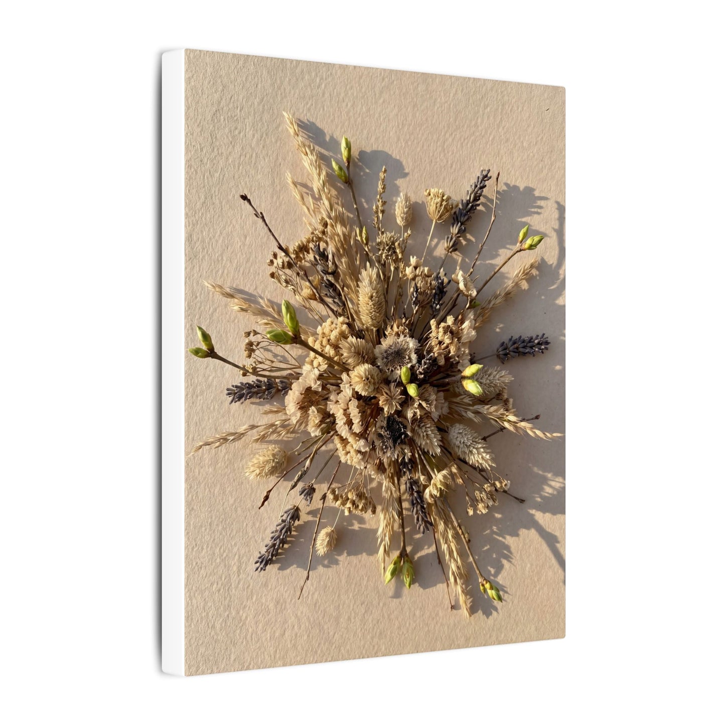 Dried Flowers Spring Canvas Art | Japandi Earthy Design