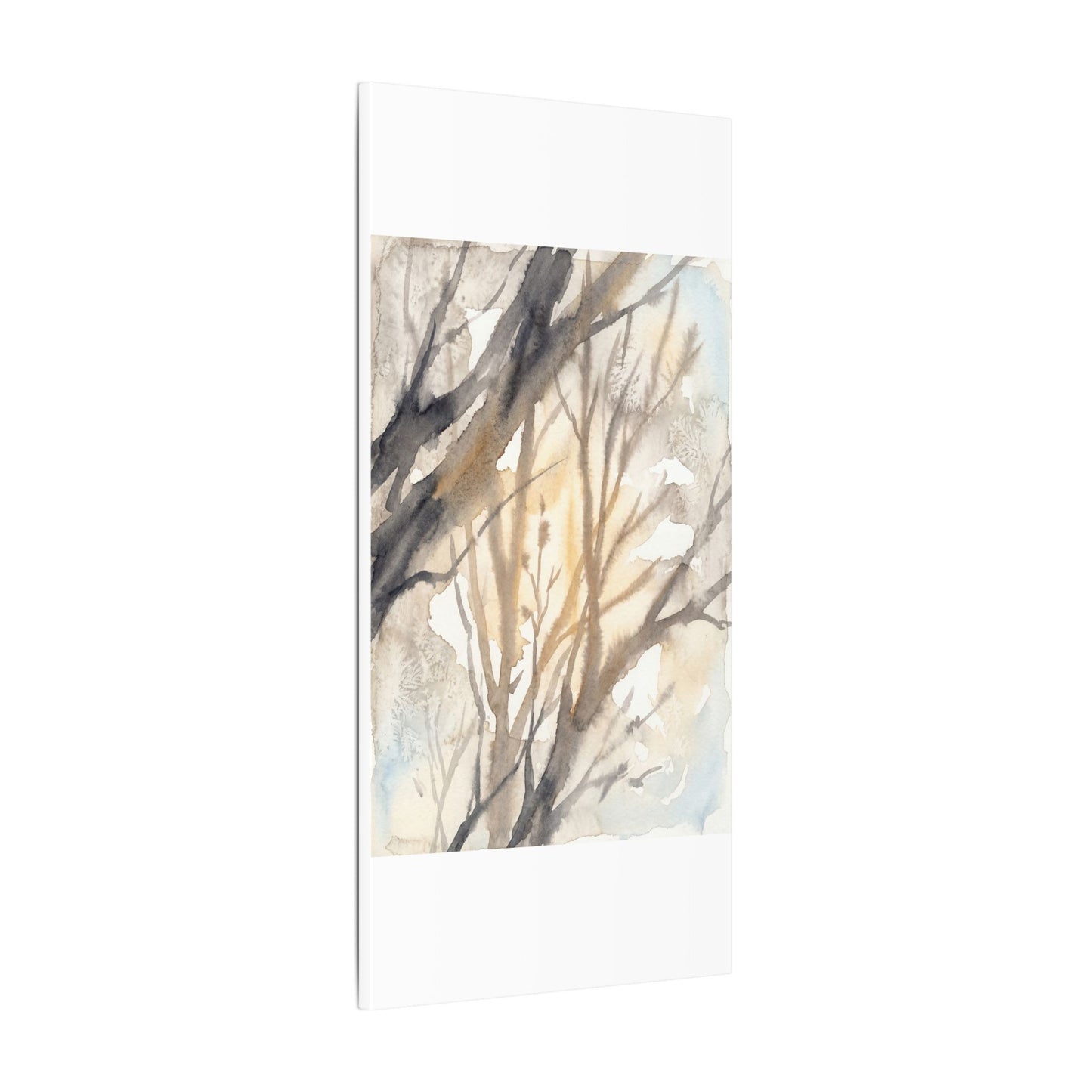 Ma Shadow Play Canvas Art - Japandi Watercolor