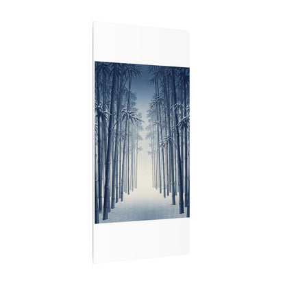 Bamboo Grove Canvas Art | Winter Zen Ukiyo E Inspired Art