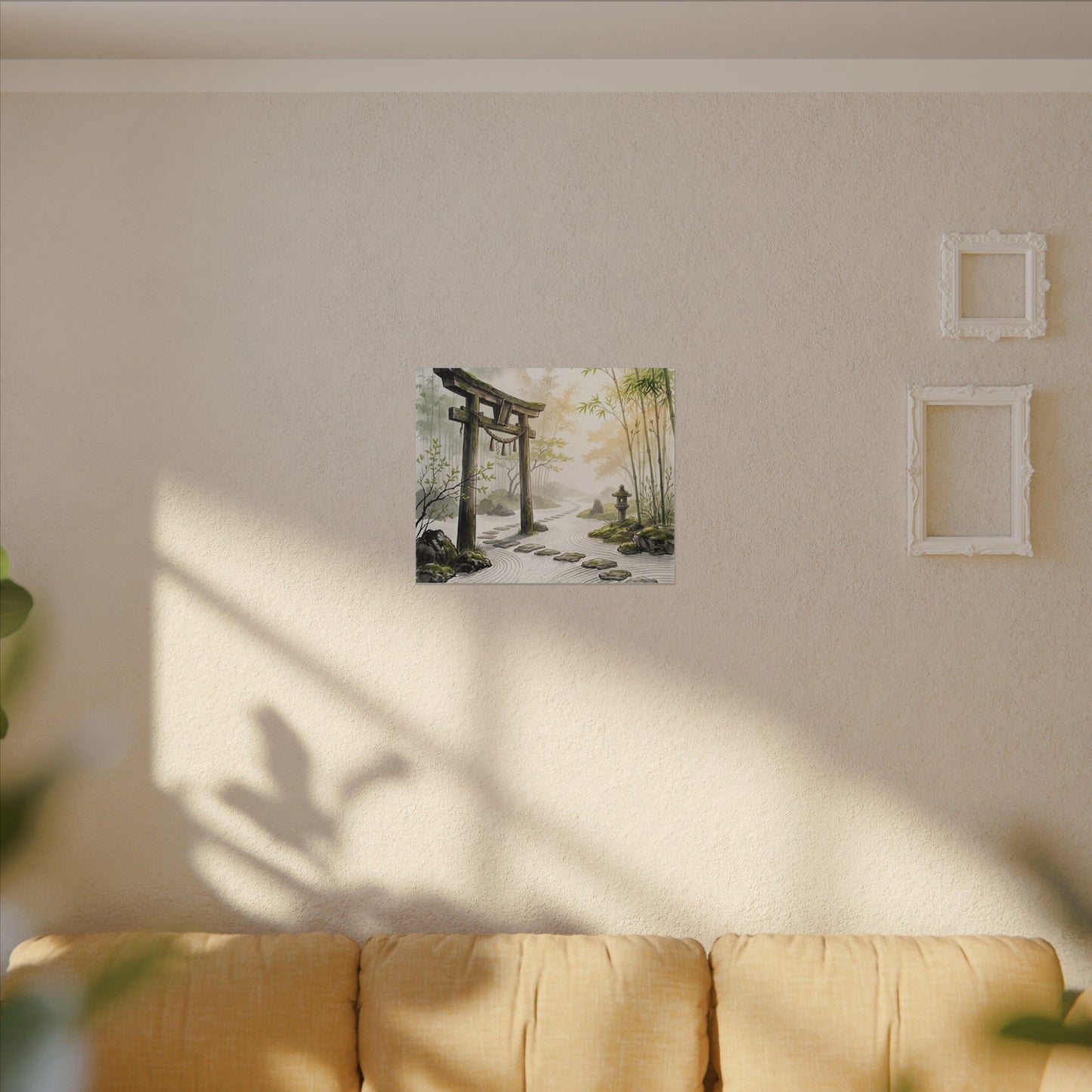 Peaceful Torii Gate Canvas Art - Karesansui Zen