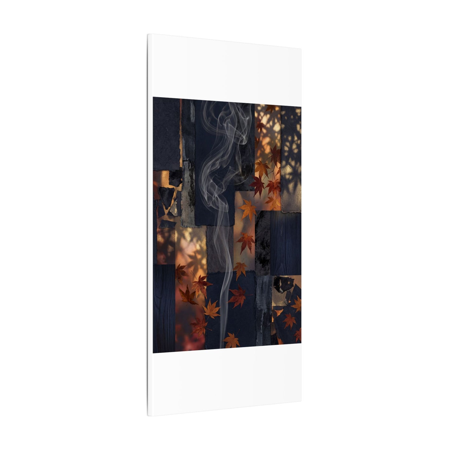 Autumn Incense Smoke Dark Texture Canvas Art | Sophisticated Decor