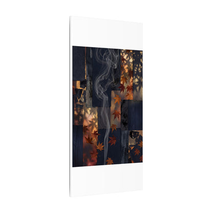 Autumn Incense Smoke Dark Texture Canvas Art | Sophisticated Decor