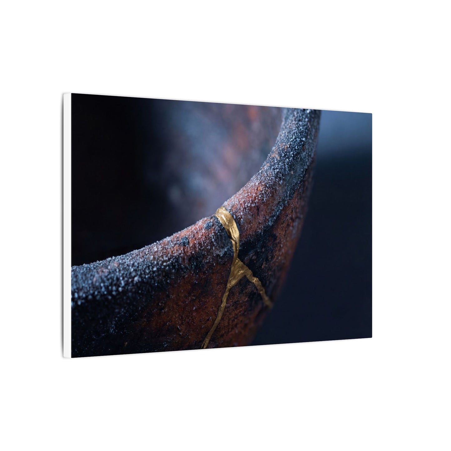 Artful Ceramic Bowl Canvas Art - Broken Beauty Kintsugi