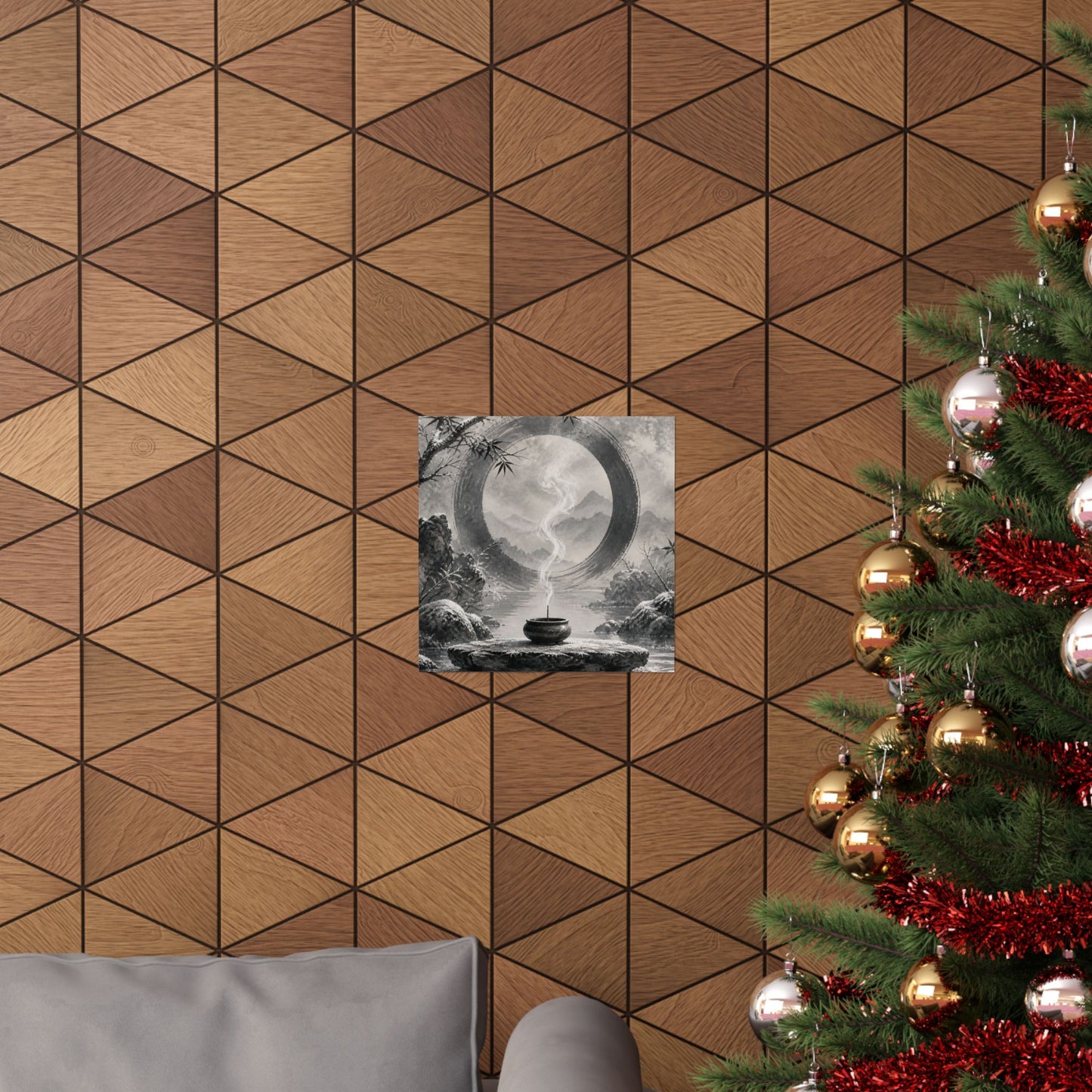 Dappled Incense Smoke Wall Art Print - Zen Seijaku