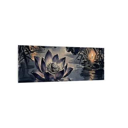 Fukinsei Lotus Flower Canvas Art - Zen Sumi E