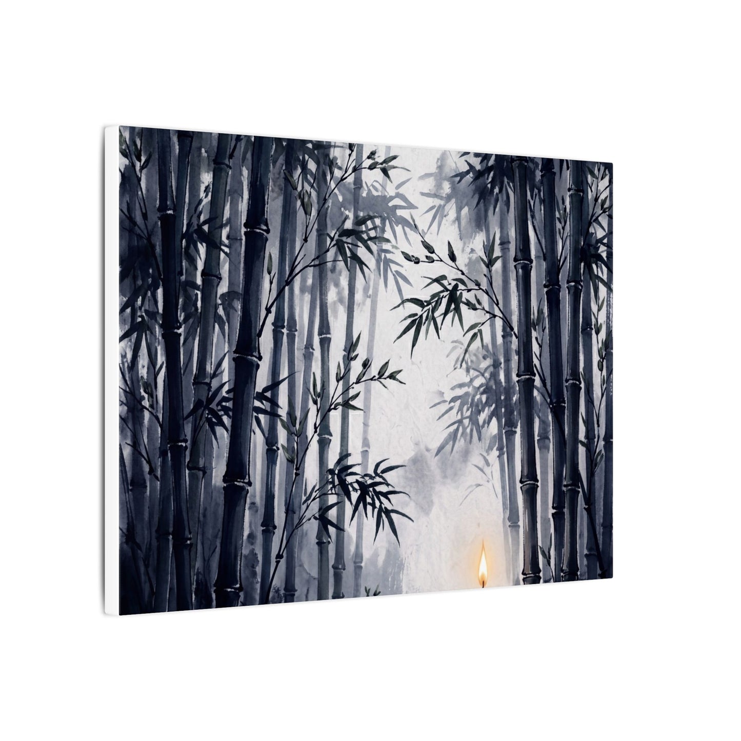 Tranquil Bamboo Grove Canvas Art - Sumi E Zen
