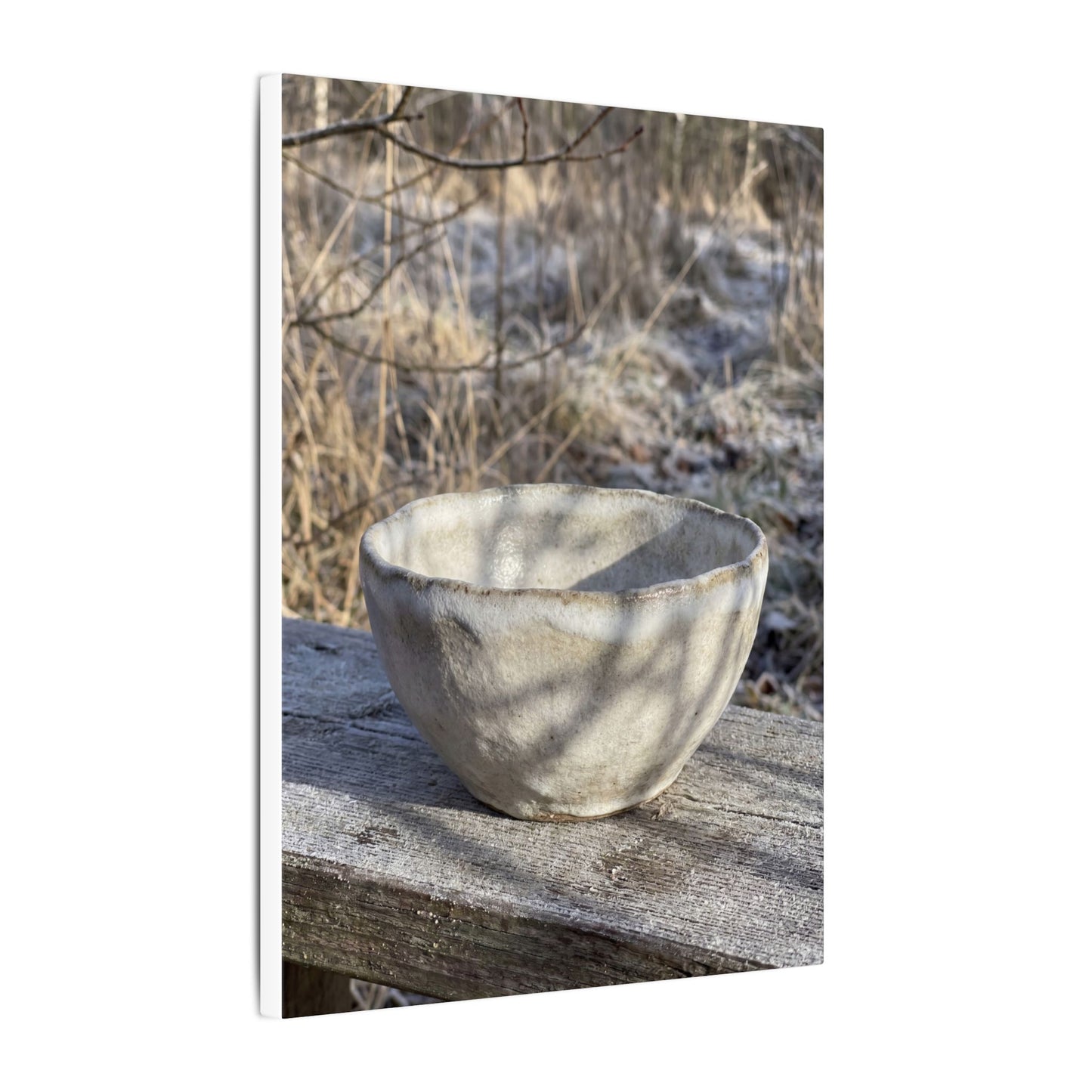 Dappled Ceramic Bowl Canvas Art - Japandi Fukinsei