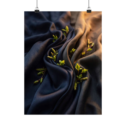 Spring Silk Drape Moody Minimal Wall Art Print | Bold Decor