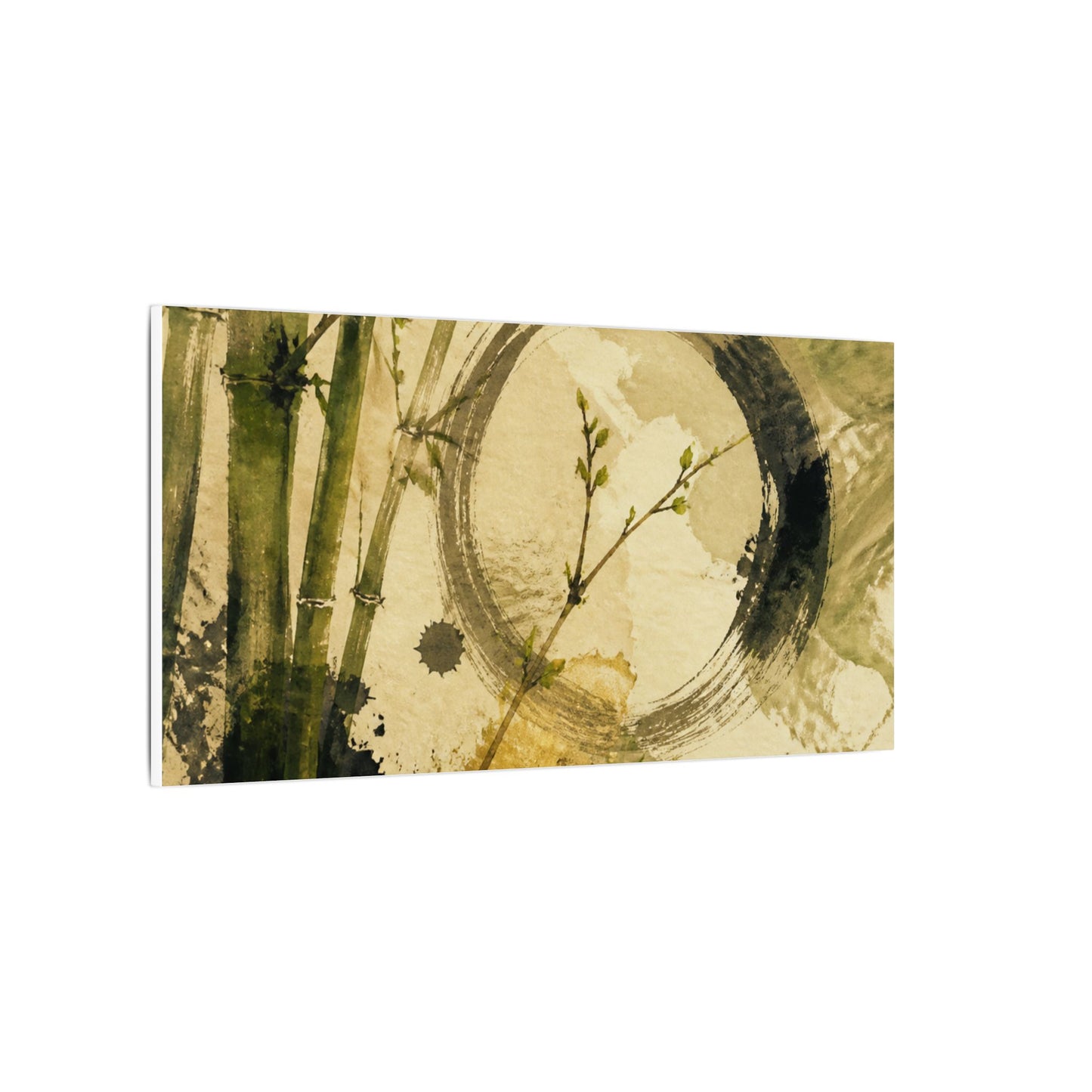 Ink Brushstroke Sumi E Canvas Art | Calm Zen Art