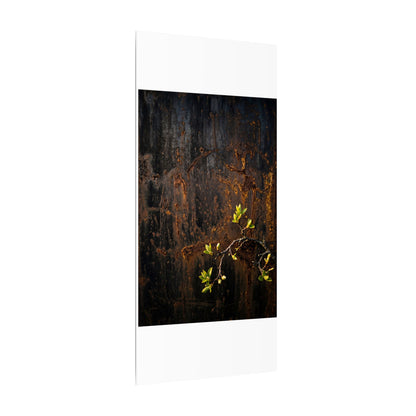 Golden Hour Rust Patina Canvas Art - Dark Japandi Fukinsei