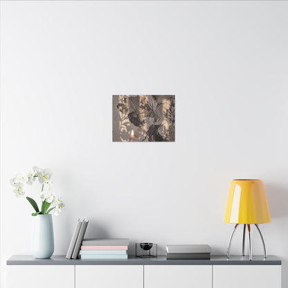 Shadow Play Summer Canvas Art | Japandi Elegant Design