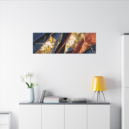 Spring Ceramic Bowl Watercolor Canvas Art | Warm Decor