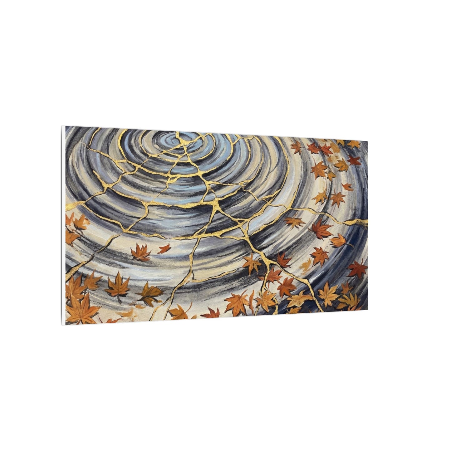 Moonlight Water Ripple Canvas Art - Kintsugi Fukinsei