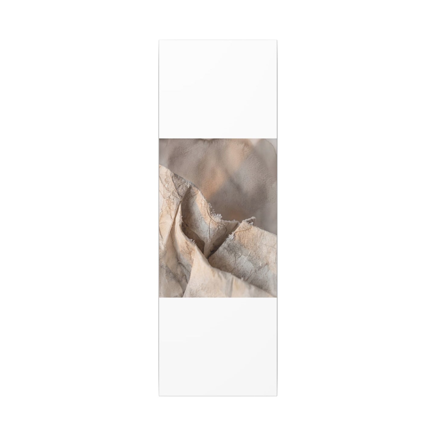 Japandi Paper Fold in Candlelight | Watercolor Canvas Art