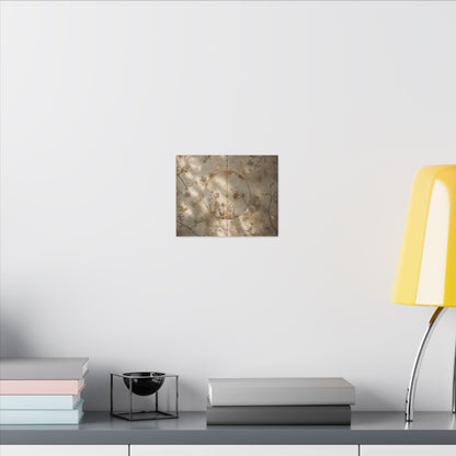 Japandi Rust Patina in Dappled | Japanese Pattern Canvas Art