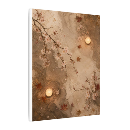 Cherry Blossom Canvas Art | Autumn Japandi Japanese Pattern Art