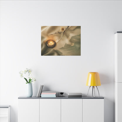 Silk Drape Japanese Pattern Canvas Art | Warm Japandi Art