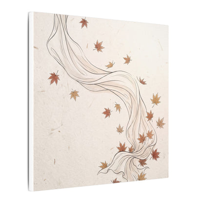 Japandi Silk Drape in Dawn | Minimal Line Canvas Art