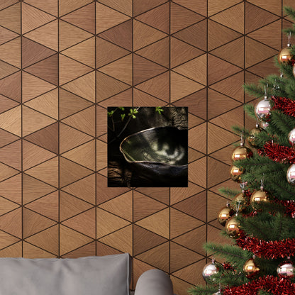 Dappled Ceramic Bowl Wall Art Print - Dark Japandi Fukinsei