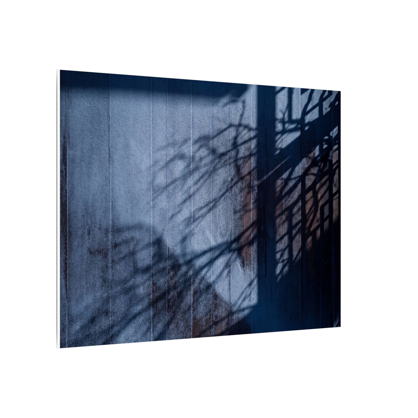 Shadow Play Moody Minimal Canvas Art | Moody Dark Japandi Art