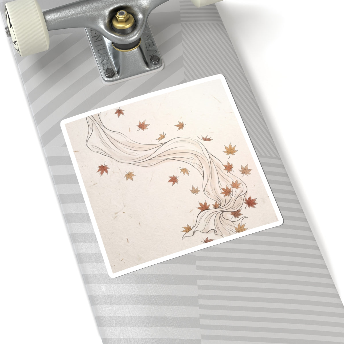 Seijaku Silk Drape Sticker - Japandi Minimal Line