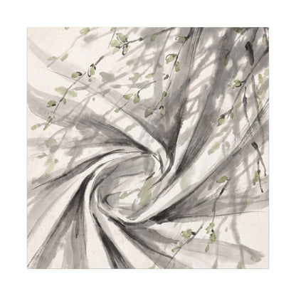 Silk Drape Spring Canvas Art | Zen Contemplative Design