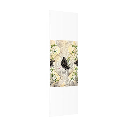Zen Rock Garden in Golden Hour | Sumi E Canvas Art