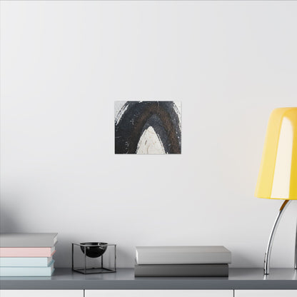 Moody Ink Brushstroke Canvas Art - Moody Minimal Dark Japandi