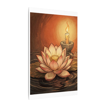 Fukinsei Dried Flowers Canvas Art - Japandi Texture