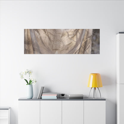 Ma Silk Drape Canvas Art - Japandi Japanese Pattern
