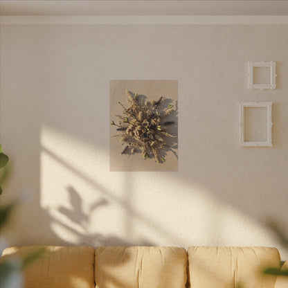 Dried Flowers Spring Canvas Art | Japandi Earthy Design