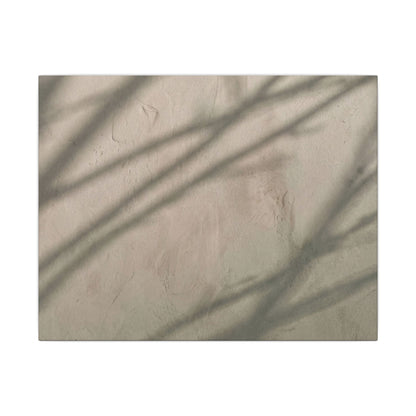 Shadow Play Japanese Pattern Canvas Art | Warm Japandi Art