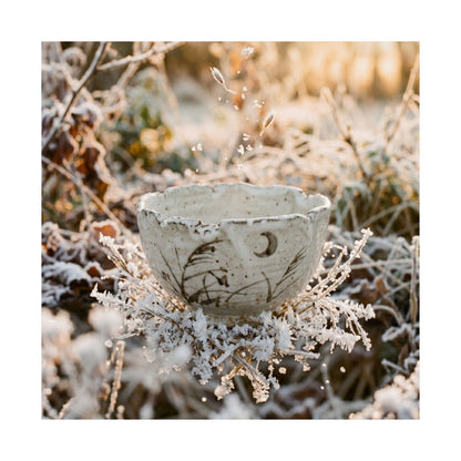 Golden Hour Ceramic Bowl Wall Art Print - Japandi Kanso