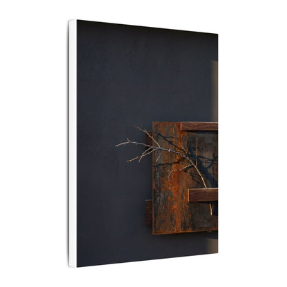 Ma Rust Patina Canvas Art - Dark Japandi Dark Texture