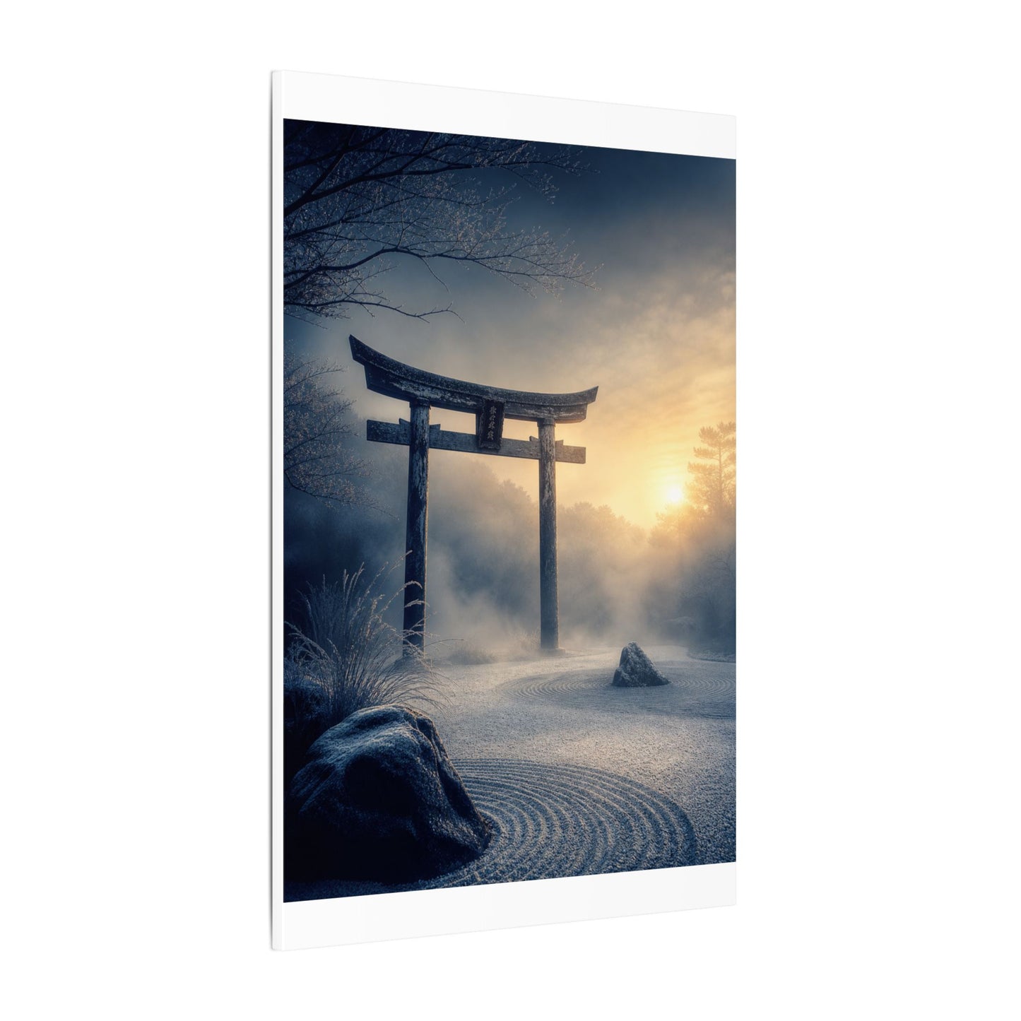 Zen Torii Gate in Golden Hour | Karesansui Canvas Art