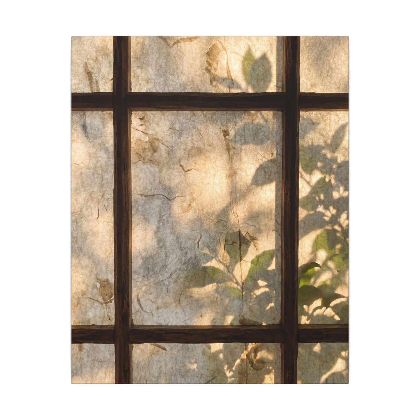 Golden Hour Shoji Screen Canvas Art - Japandi Mono No Aware