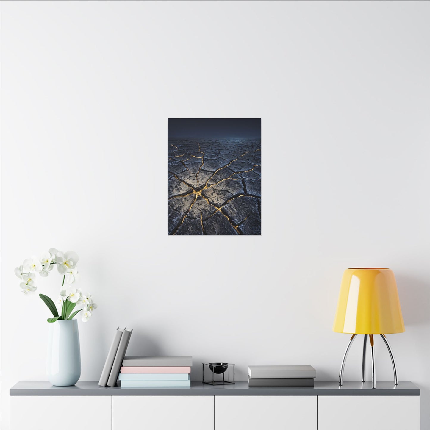 Cracked Earth Broken Beauty Canvas Art | Artful Kintsugi Art
