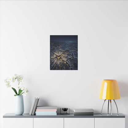 Cracked Earth Broken Beauty Canvas Art | Artful Kintsugi Art