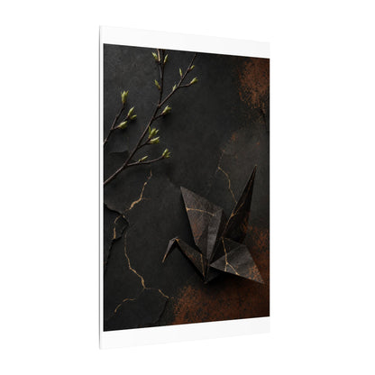 Paper Fold Canvas Art | Spring Kintsugi Broken Beauty Art