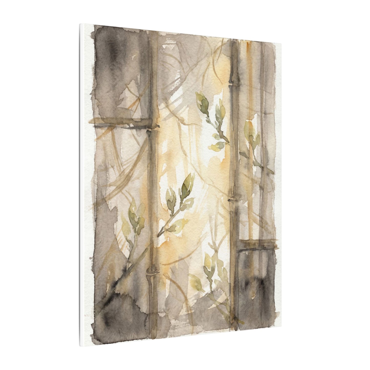 Shoji Screen Spring Canvas Art | Japandi Cozy Design