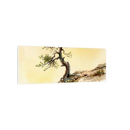 Golden Hour Pine Tree Canvas Art - Japandi Fukinsei