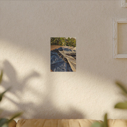 Golden Hour Paper Fold Canvas Art - Kintsugi Ma
