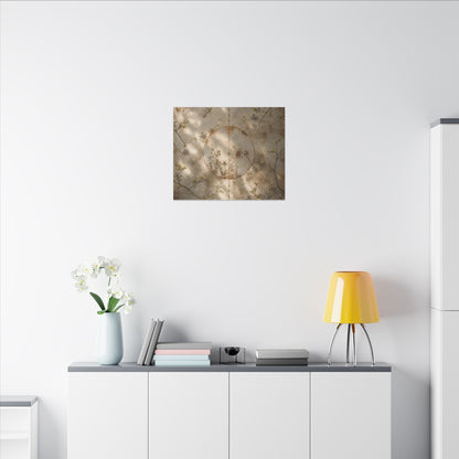 Japandi Rust Patina in Dappled | Japanese Pattern Canvas Art