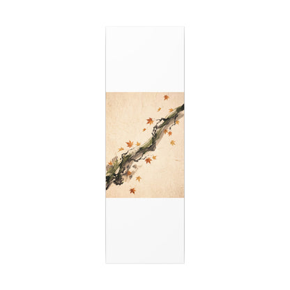 Ink Brushstroke Autumn Canvas Art | Zen Calm Design