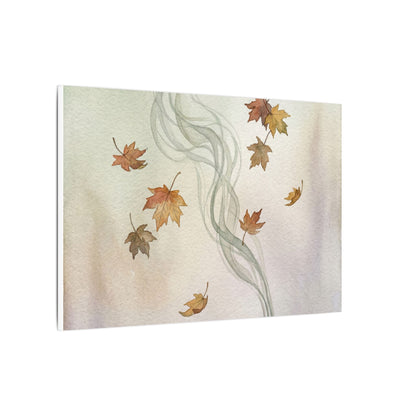 Incense Smoke Canvas Art | Autumn Japandi Watercolor Art