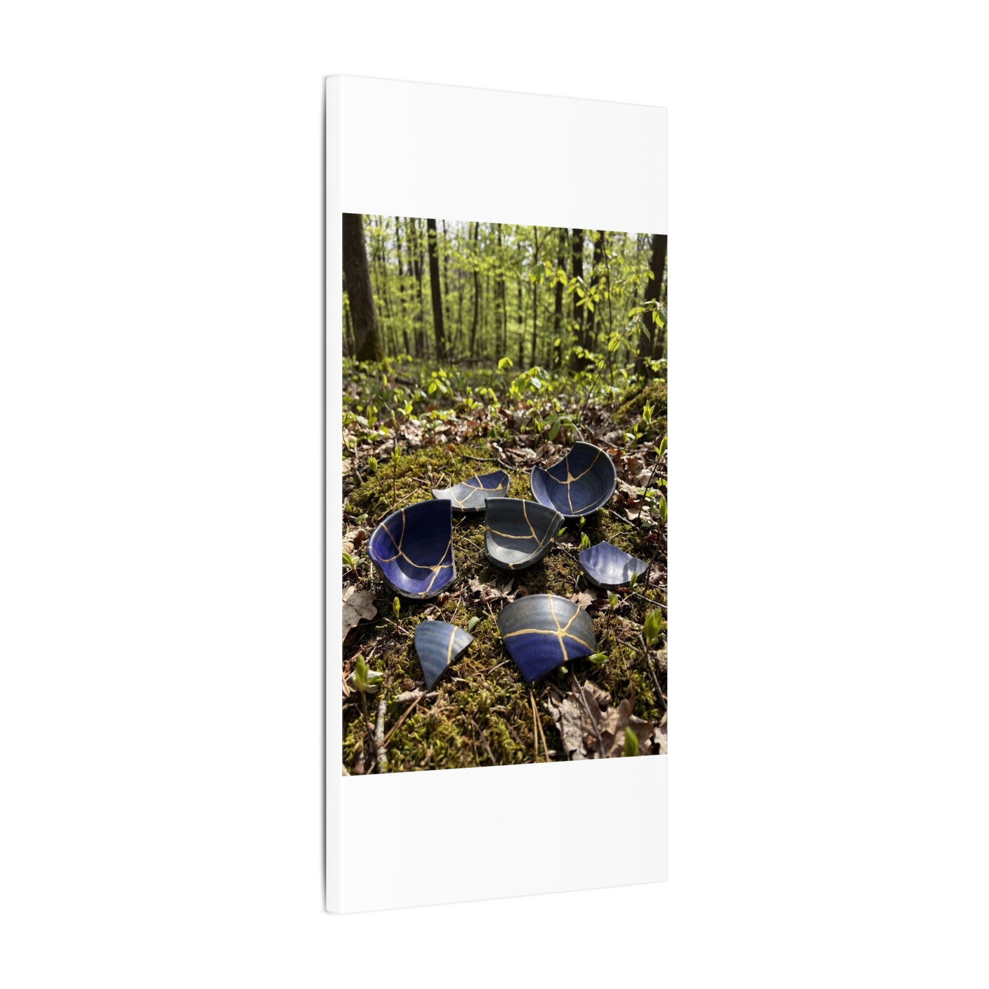 Philosophical Broken Pottery Canvas Art - Broken Beauty Kintsugi