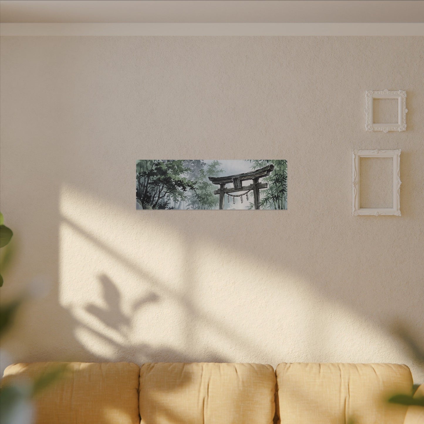 Moonlight Torii Gate Canvas Art - Zen Fukinsei
